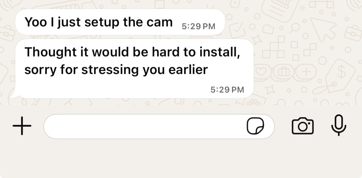 WhatsApp customer review 1